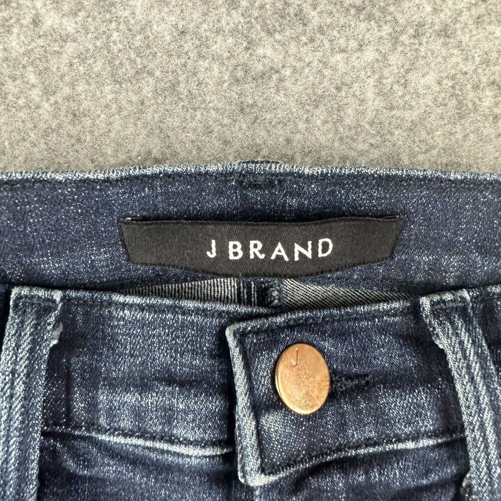 J Brand Jeans Womens 26 Blue Sabotage Dark Wash Skinny Stretch Denim Preppy* - Picture 4 of 16